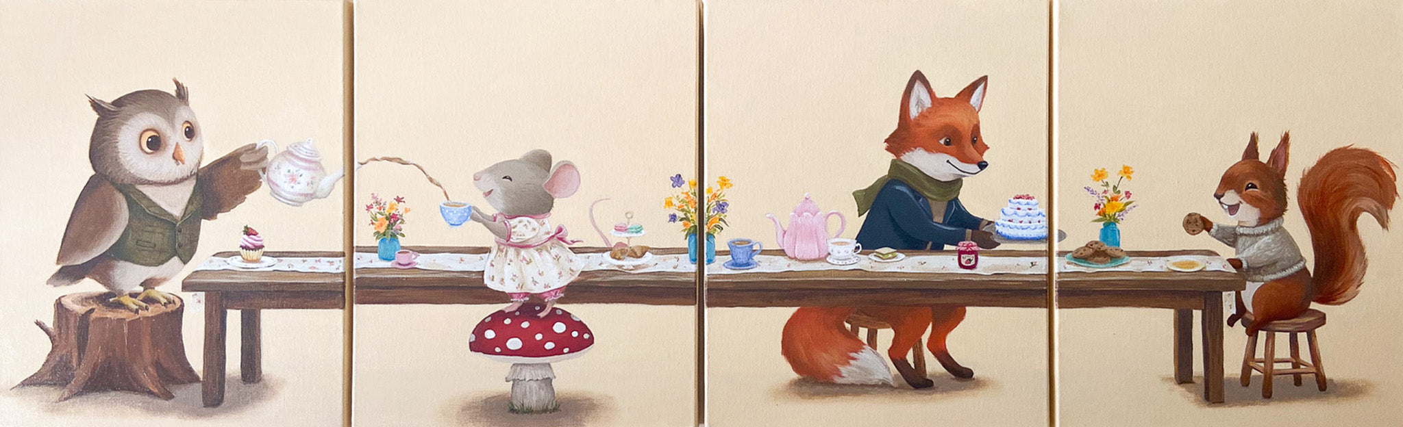Tea Party Painting