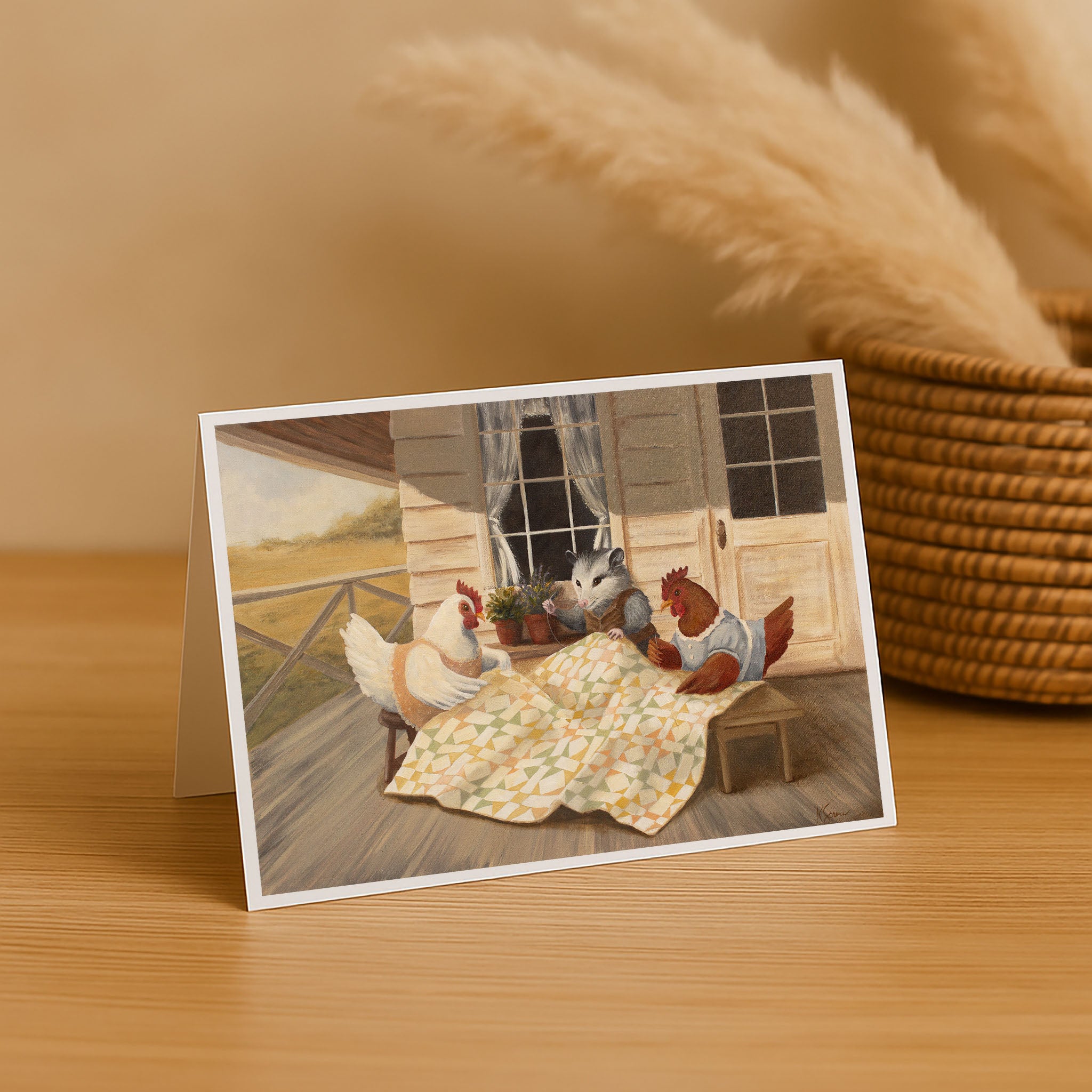 The Quilting Bee Blank Card
