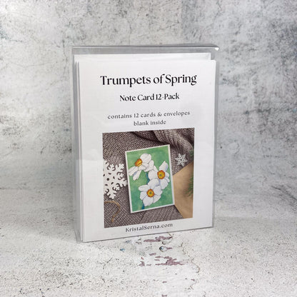 Trumpets of Spring Blank Card