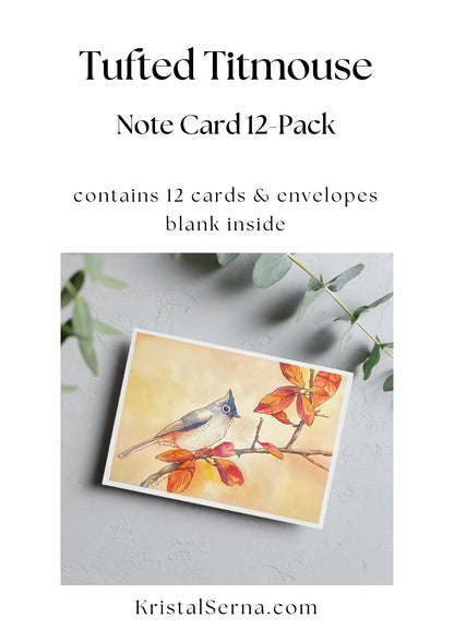 Tufted Titmouse Blank Card