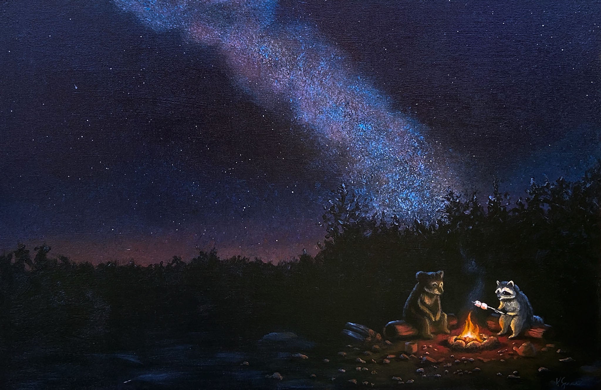 Under the Milky Way Painting