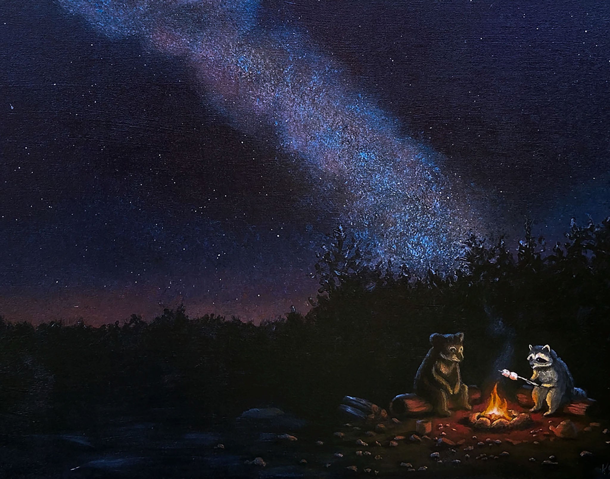 Under the Milky Way Art Print
