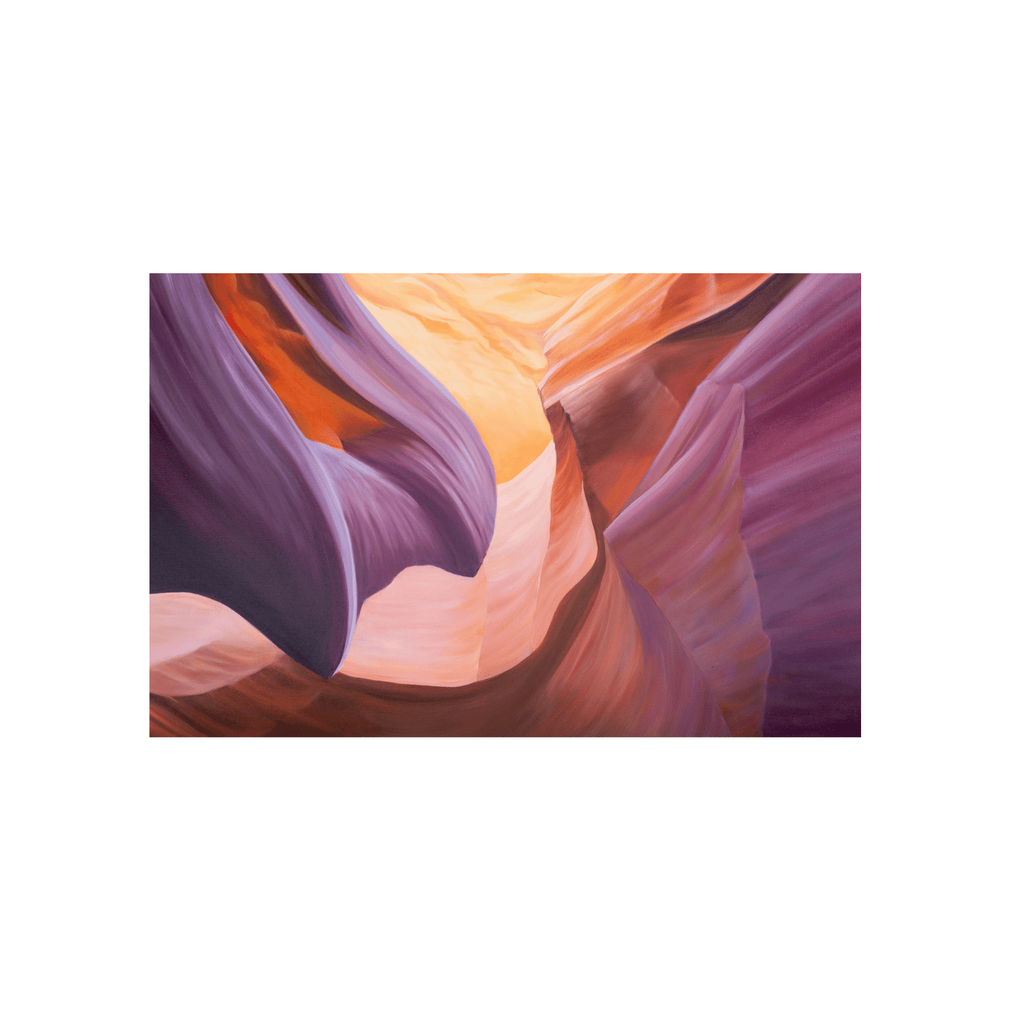 Antelope Canyon Oil Painting, 24x36"