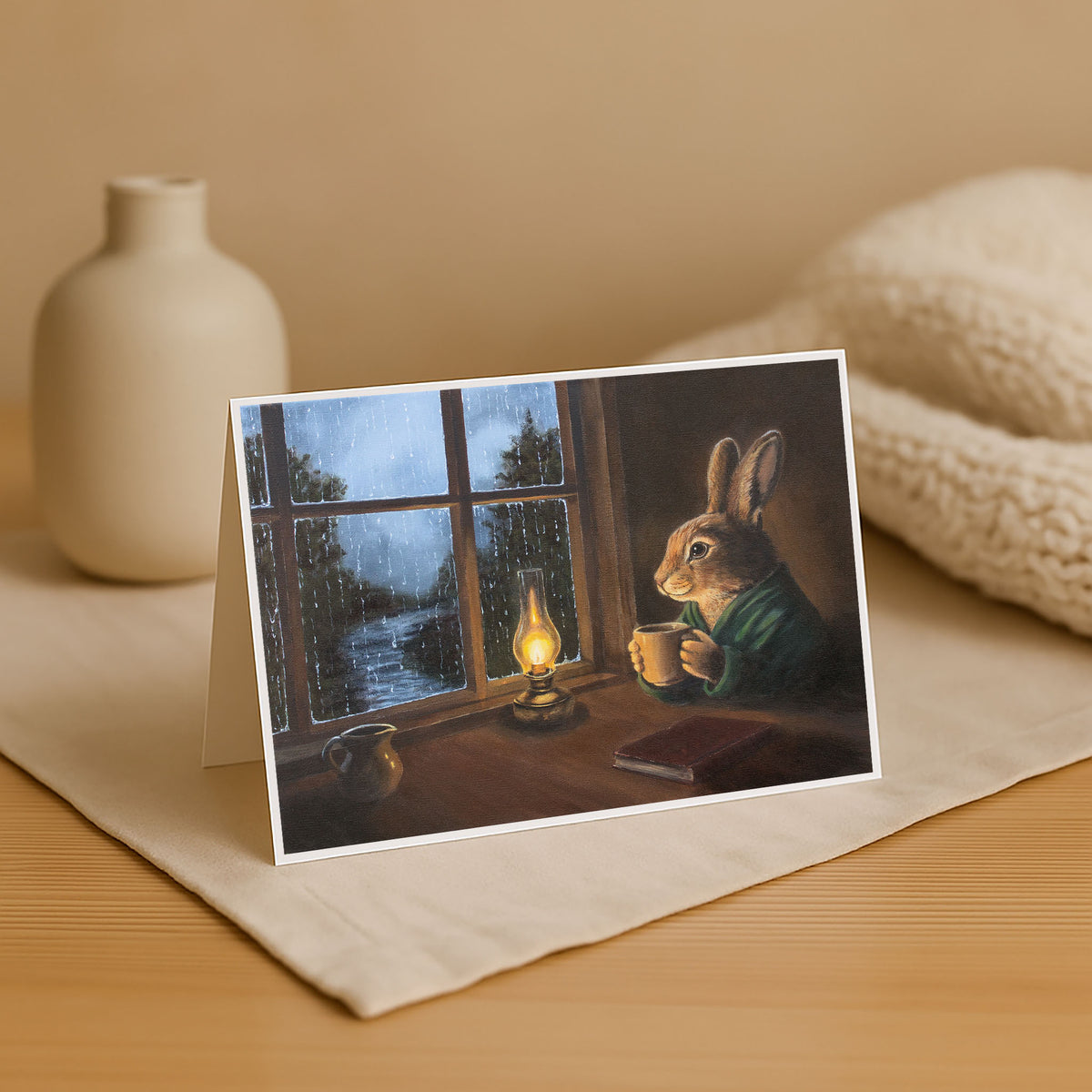 Warm and Dry Blank Card