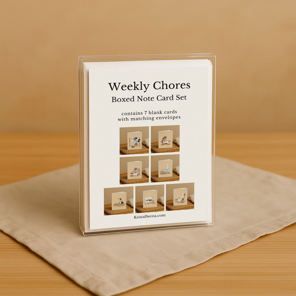 Weekly Chores Boxed Card Set