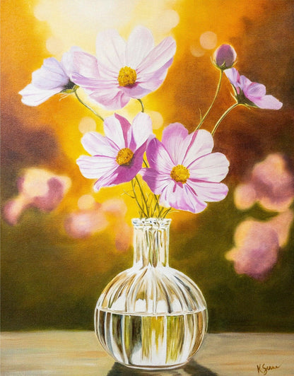 Where Blossoms Dance in the Light Oil Painting, 16x20"