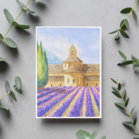 image of Abbaye Notre Dame Blank Card from Kristal Serna, Fine Artist