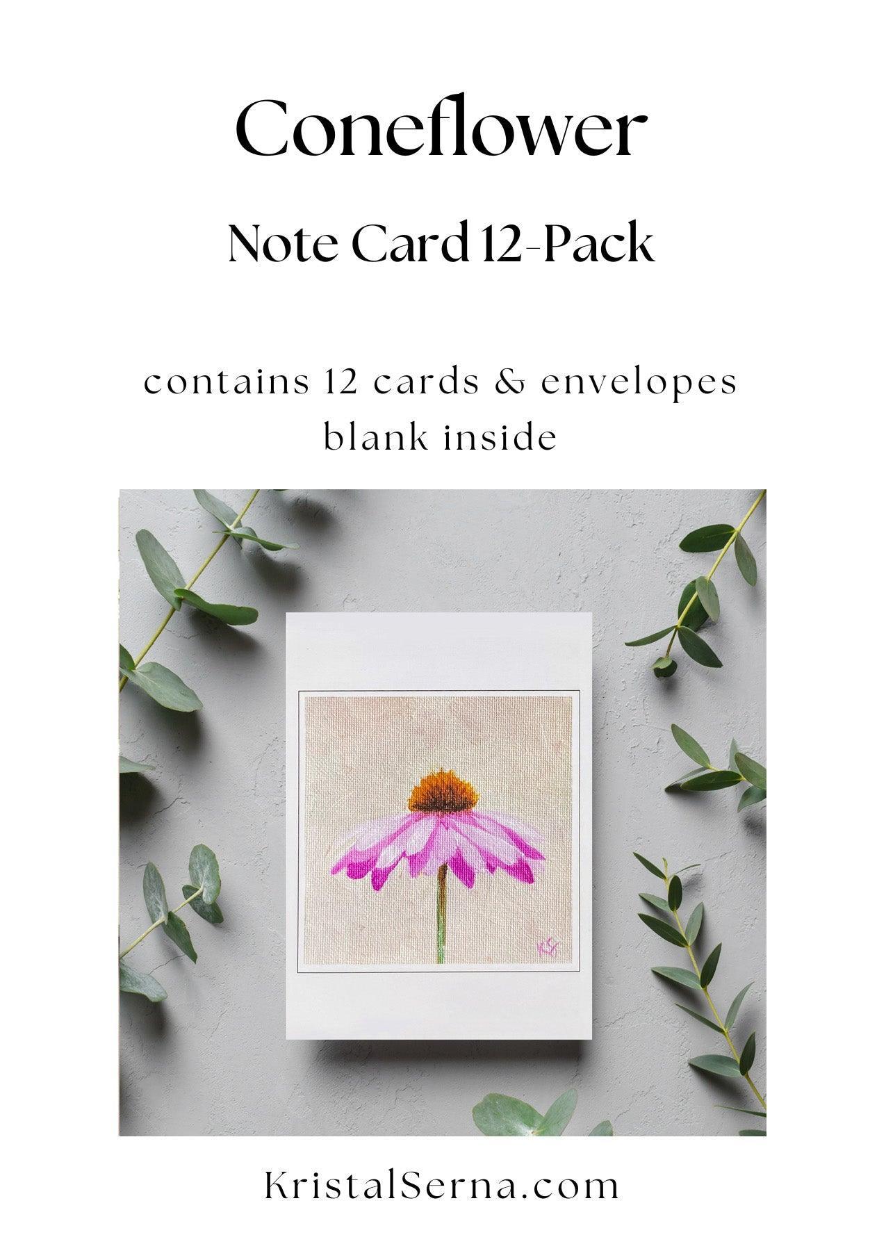 image of Coneflower Blank Card from Kristal Serna, Fine Artist