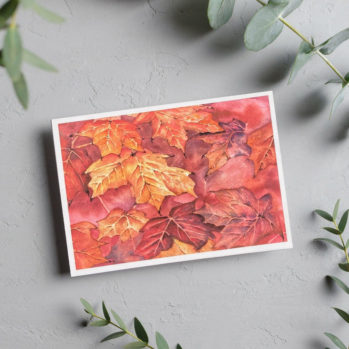 image of Fall Foliage Blank Card from Kristal Serna, Fine Artist