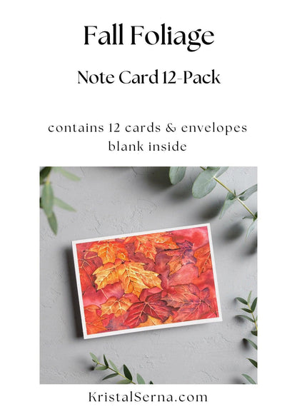 image of Fall Foliage Blank Card from Kristal Serna, Fine Artist