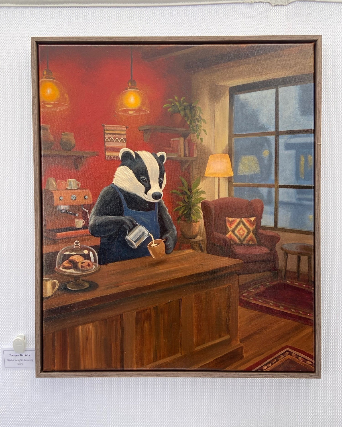 Badger Barista Painting