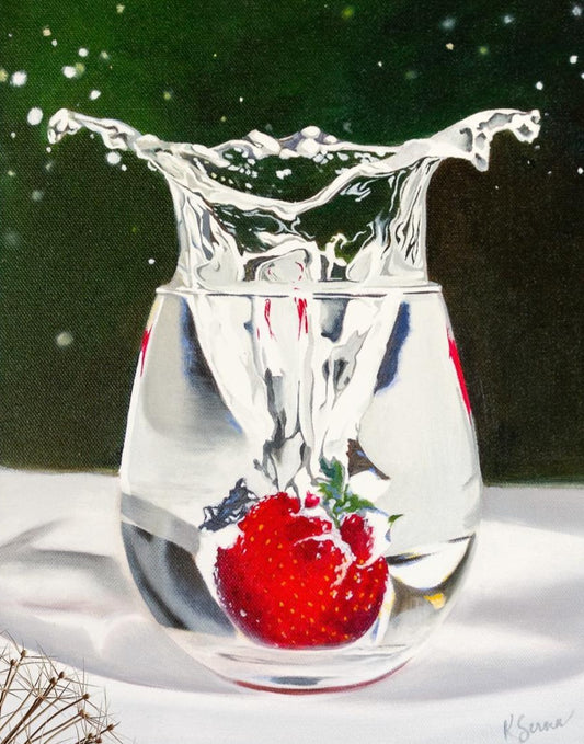 image of Making a Splash 11x14" Original Oil Painting from Kristal Serna, Fine Artist