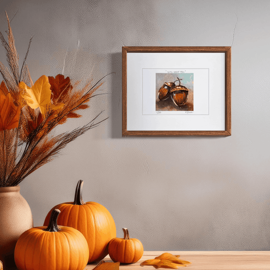 Nuts About Fall Limited Edition Print - Kristal Serna, Fine Artist