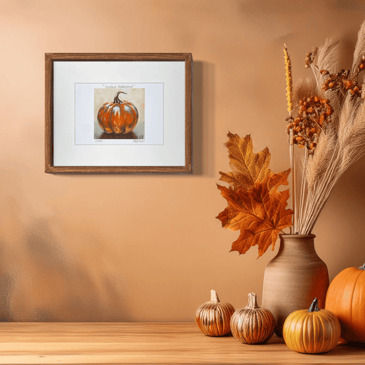 Pumpkin Perfection Limited Edition Print - Kristal Serna, Fine Artist