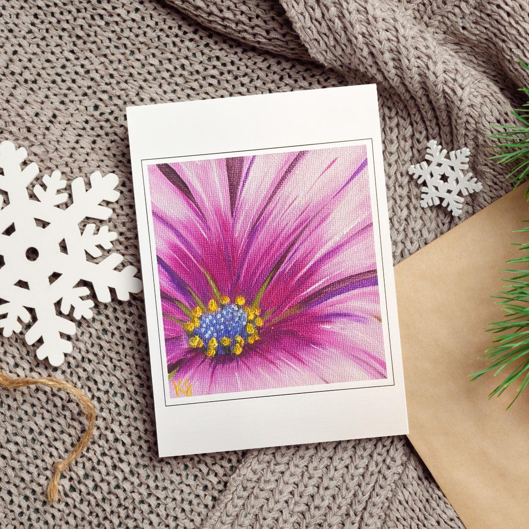 image of Purple Passion Blank Card from Kristal Serna, Fine Artist