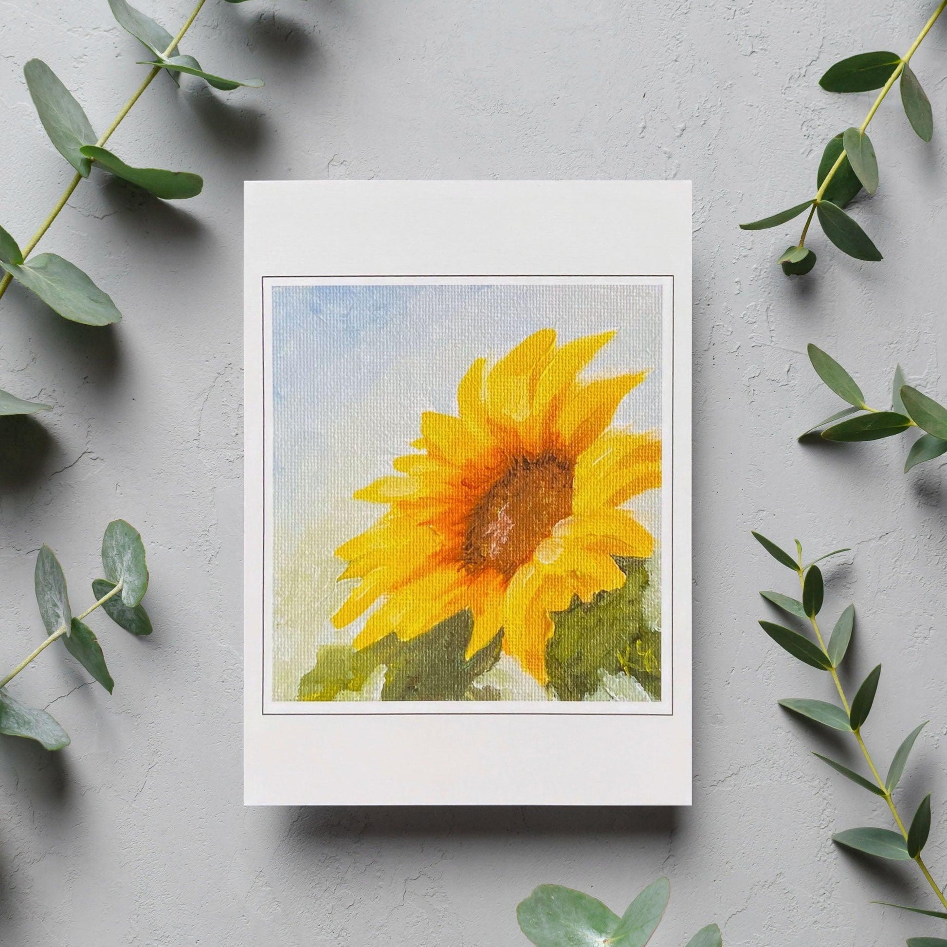 image of Ray of Sunshine Blank Card from Kristal Serna, Fine Artist