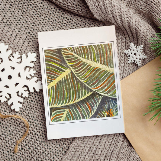 image of Striped Safari Blank Card from Kristal Serna, Fine Artist