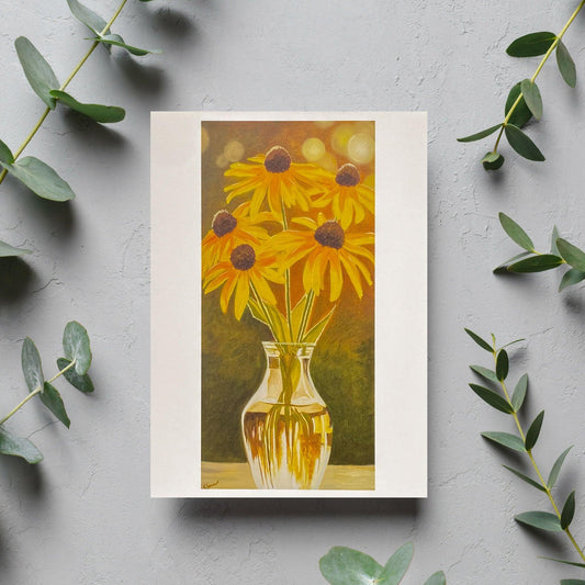 image of Summer's Embrace Blank Card from Kristal Serna, Fine Artist