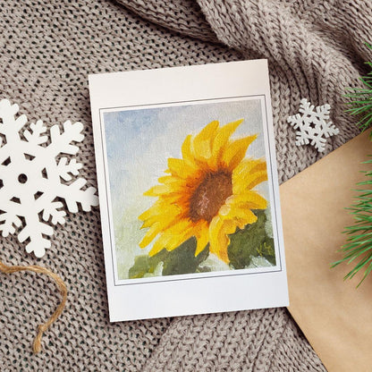 image of Sunflower Blank Card from Kristal Serna, Fine Artist