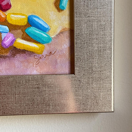 image of Sweet Tooth Oil Painting, 11x14, Frame Optional from Kristal Serna, Fine Artist