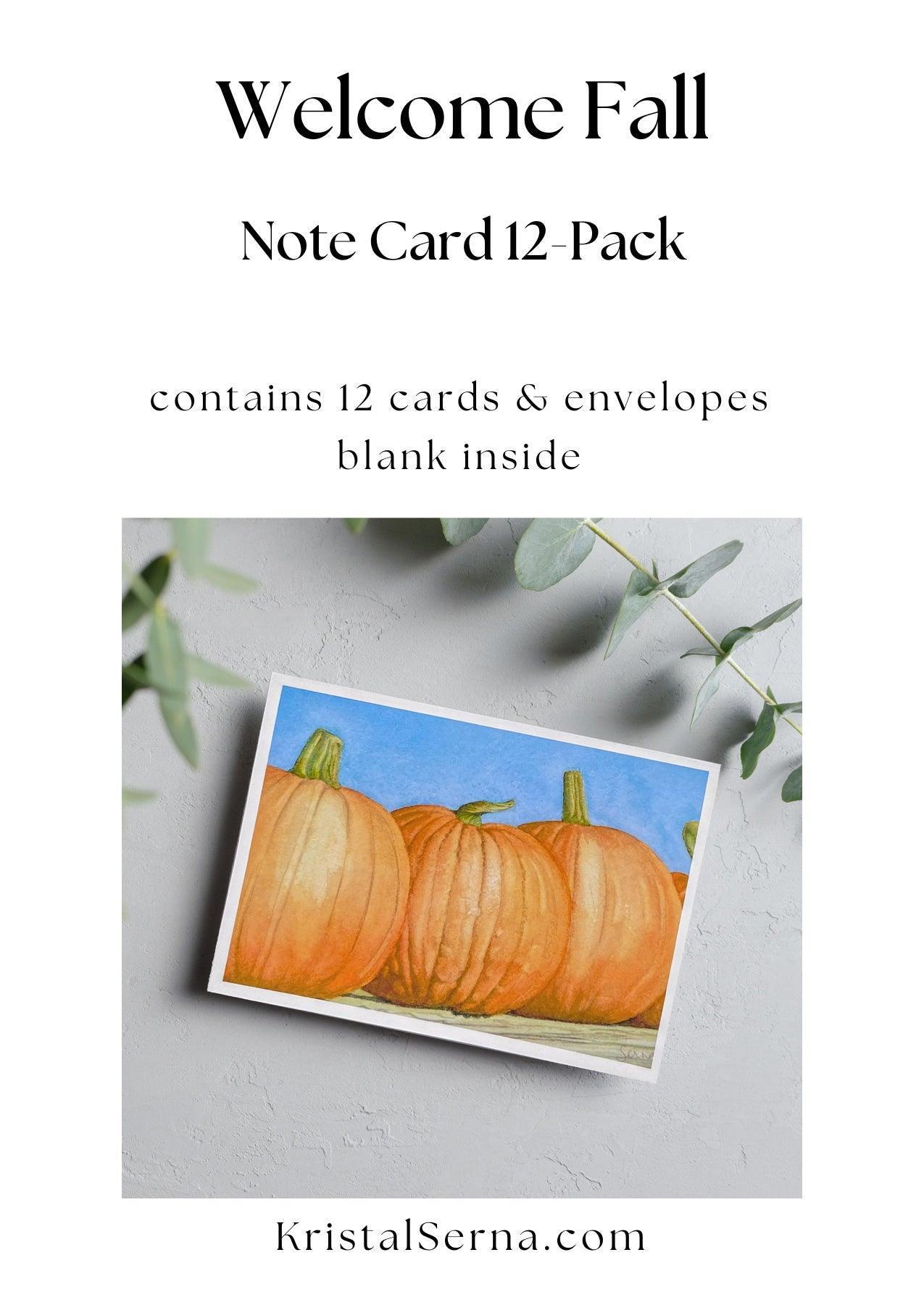 image of Welcome Fall Blank Card from Kristal Serna, Fine Artist