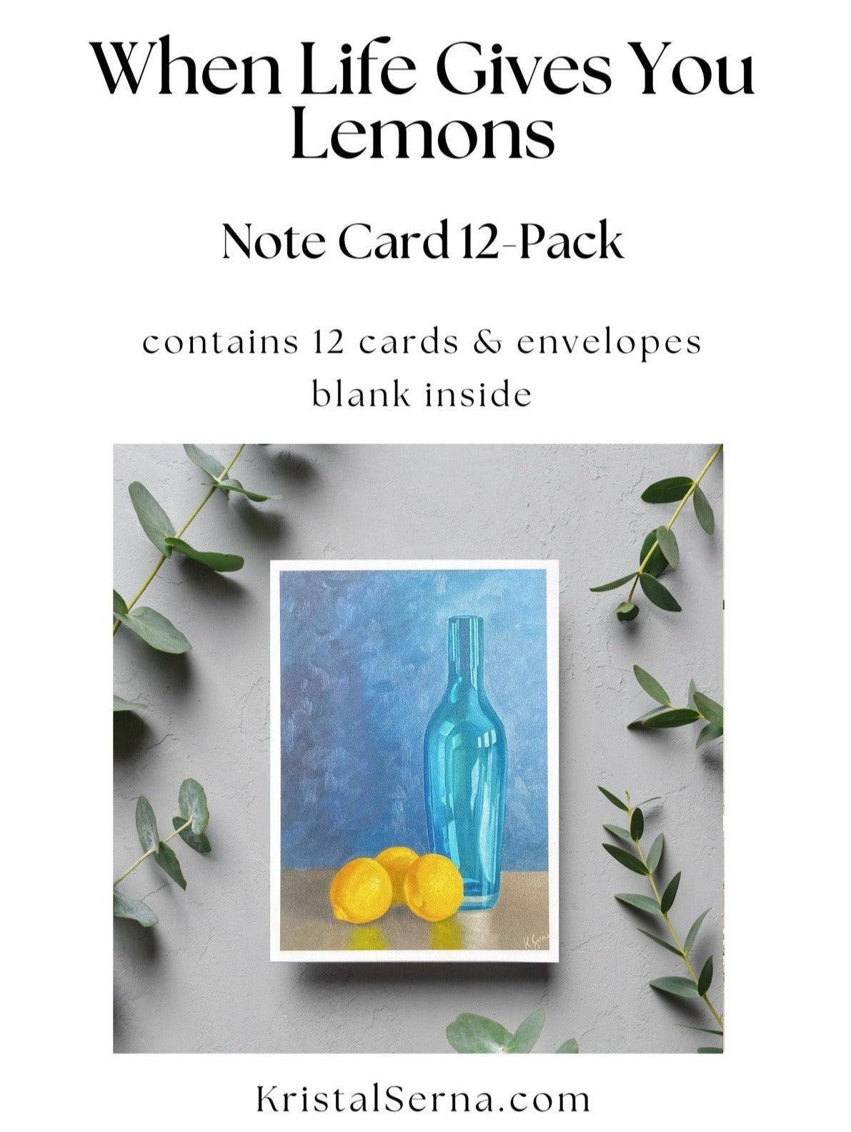 image of When Life Gives You Lemons Blank Card from Kristal Serna, Fine Artist