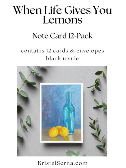 image of When Life Gives You Lemons Blank Card from Kristal Serna, Fine Artist