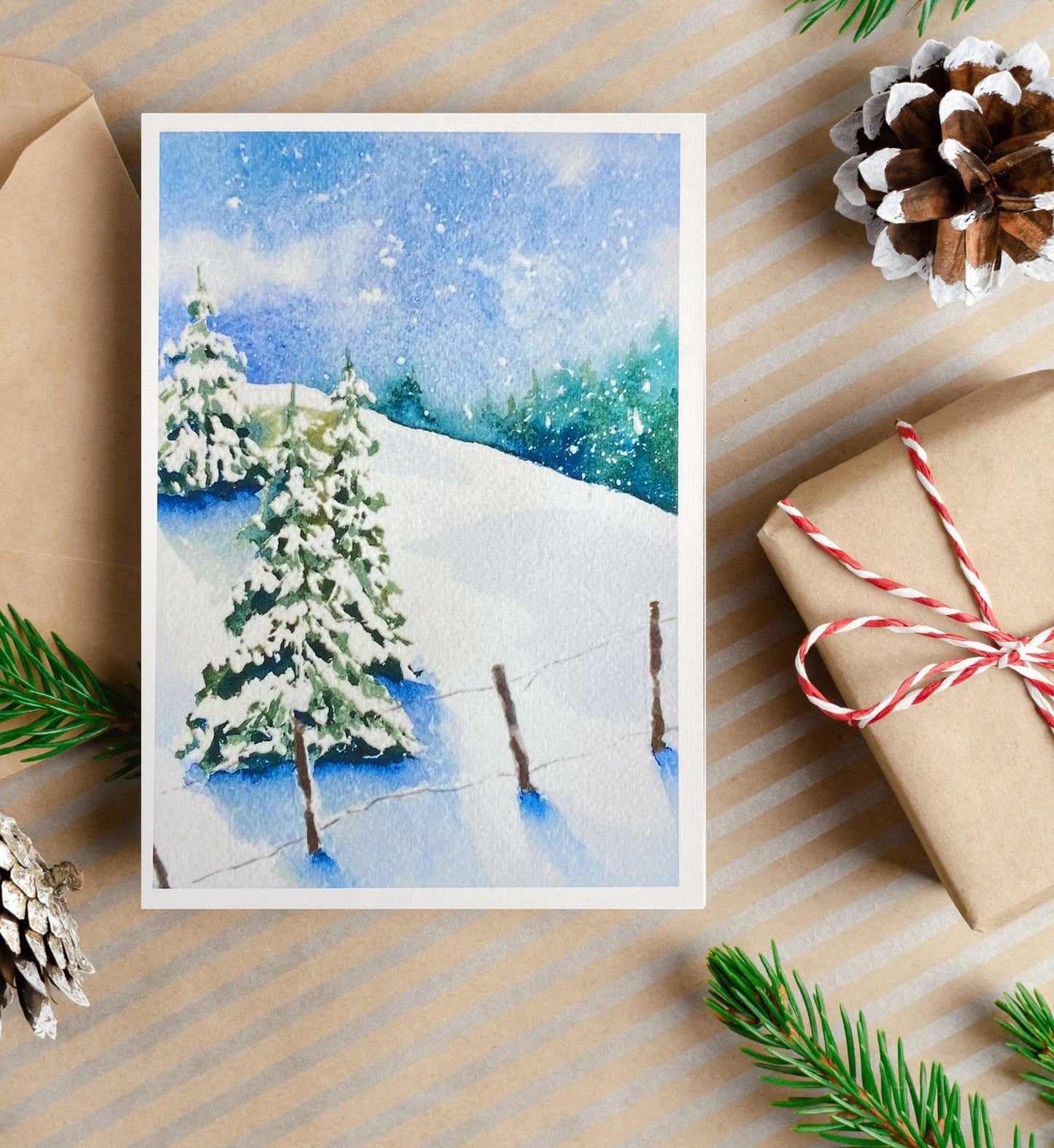 image of Winter Wonderland #2 Blank Card from Kristal Serna, Fine Artist